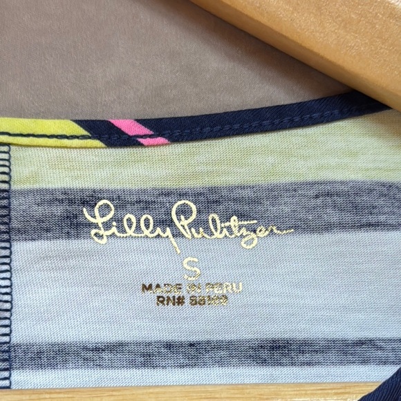 Lilly Pulizer Lets Get Together Marlowe T-shirt Dress Size Small Preppy Academia - Picture 9 of 11